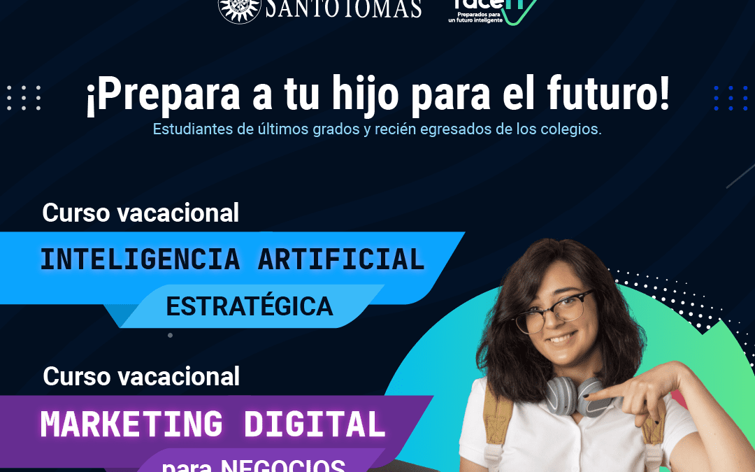 Alianza entre U.Santo Tomás y Fundación FaceIT logró que jóvenes recibieran su certificado internacional en IA y Marketing digital